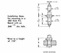 Non Insulated PC Pin Terminal